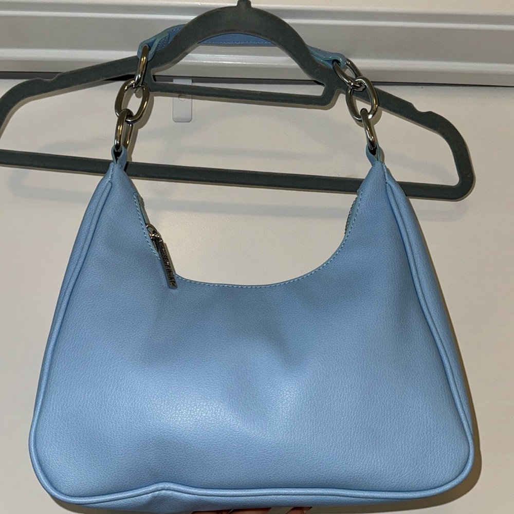 House of Want baby blue shoulder bag